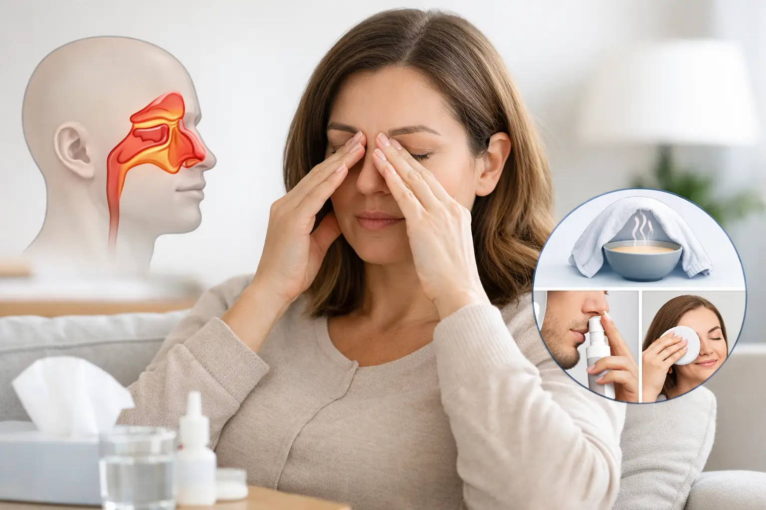 How to Ease Facial Pressure Safely at Home
