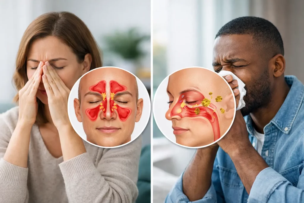 Sinusitis vs Allergic Rhinitis Explained