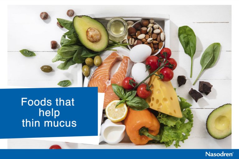 Foods that help thin mucus in case of sinusitis Nasodren