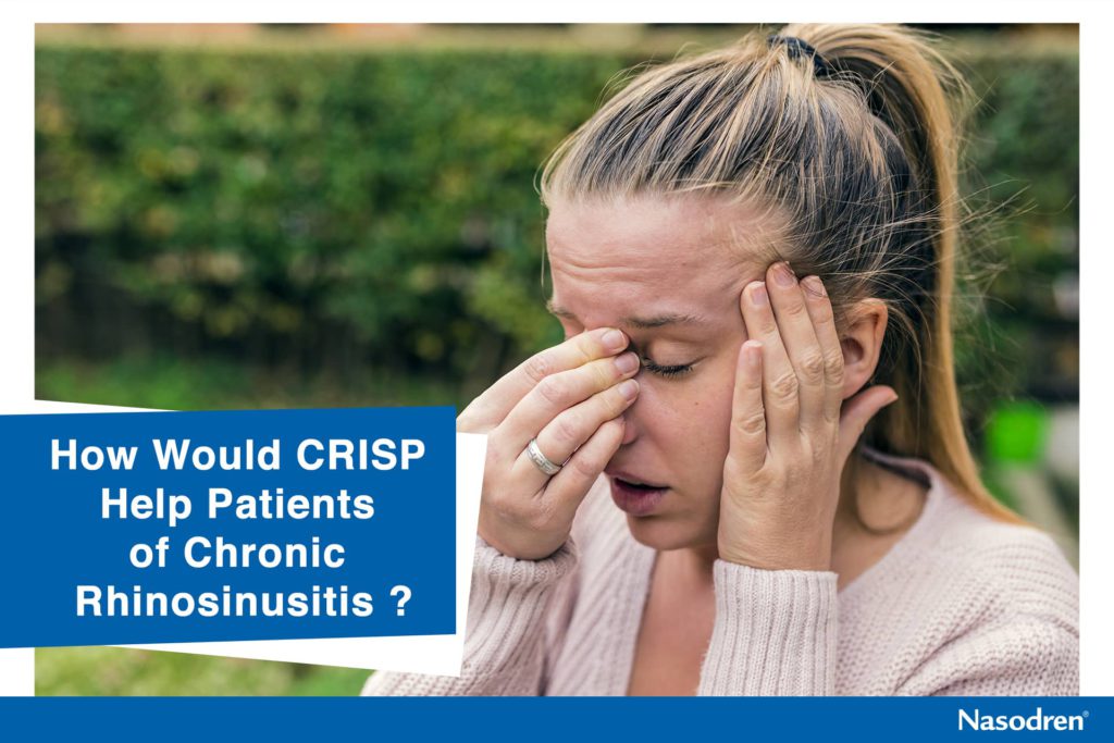 Woman with rhinosinusitis