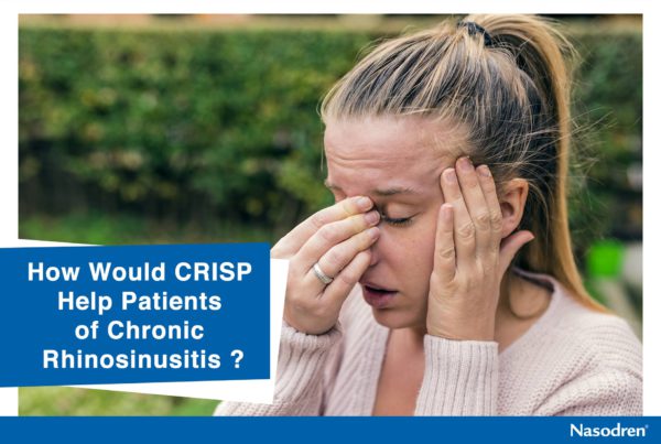 Woman with rhinosinusitis