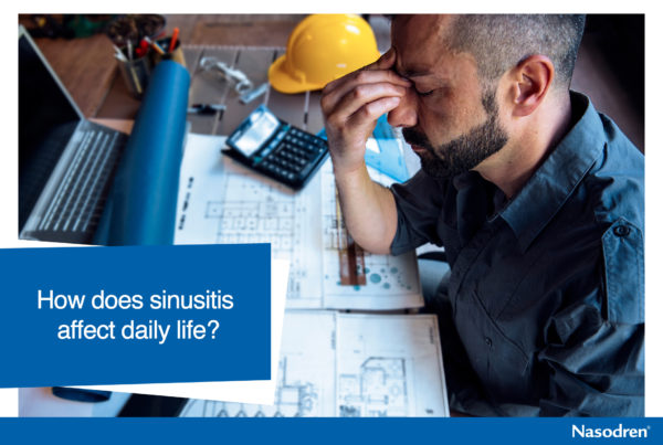 How does sinusitis affect daily life?